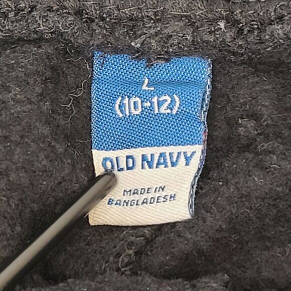 Old Navy Boys Fleece Jogger Black Shorts L (10-12) - Picture 7 of 9
